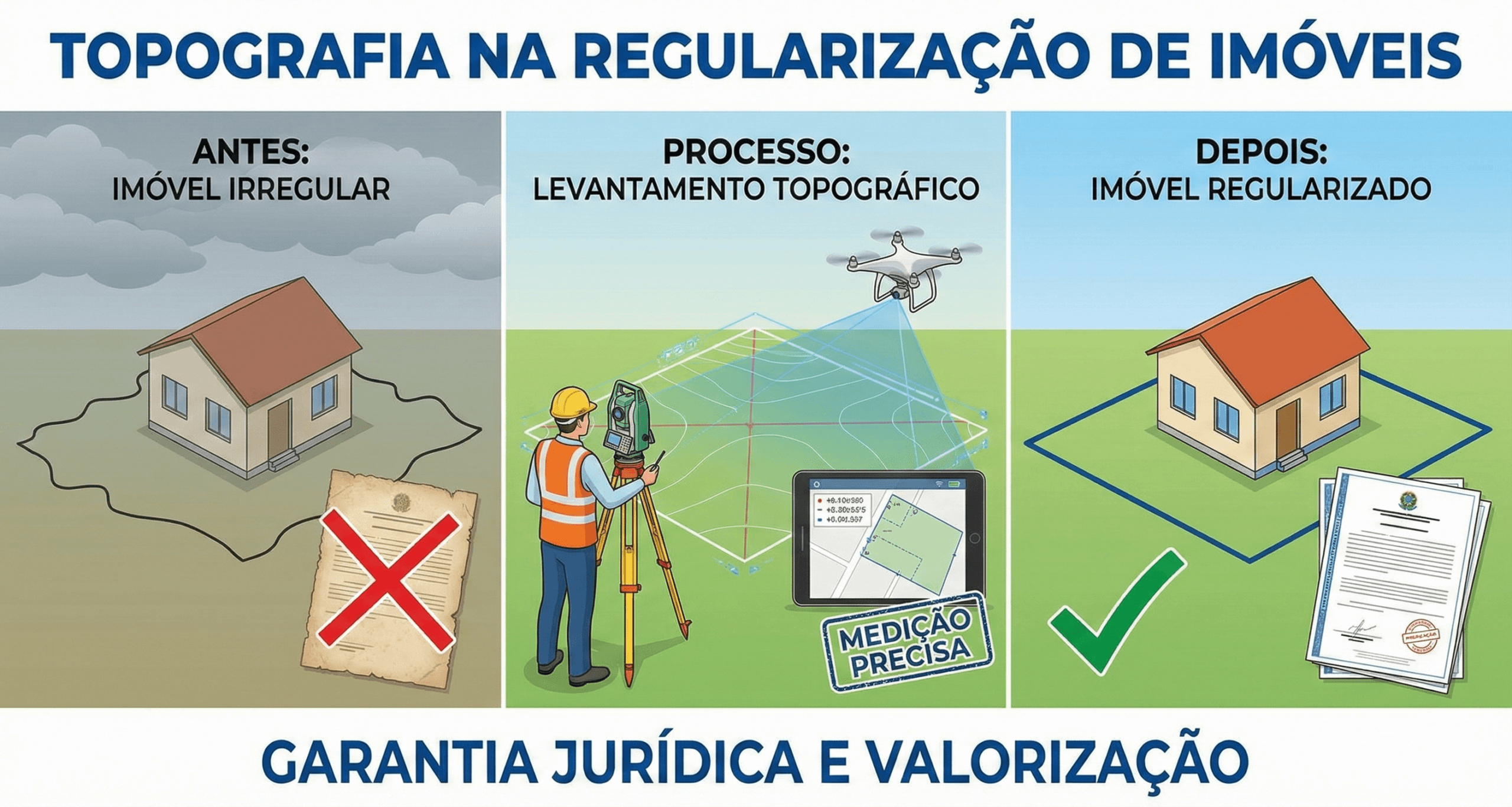Topografia na regularização de imóveis: por que ela é indispensável?